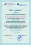 2013 - Сертификат о публикации в сборнике рабочих материалов